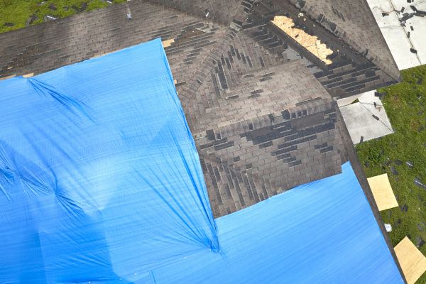 Storm Damage Roof Tarping in Deland